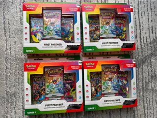 4x Pokémon First Partner Illustration Collection