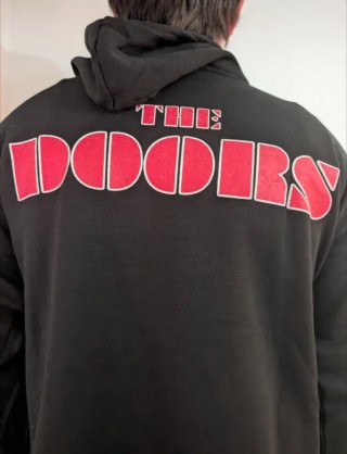 SUDADERA NEGRA CON CAPUCHA - THE DOORS - TALLA XL