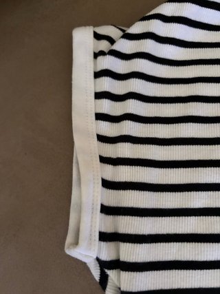 Conjunto Zara Talla S/34: Body Rayas y Shorts