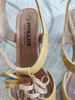 Zapatos PITILLOS mujer tacón adornos