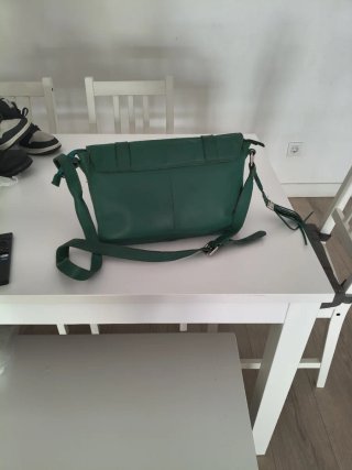 Bolso Cuero Verde Vélez