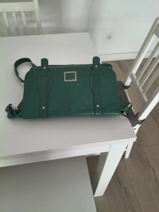 Bolso Cuero Verde Vélez