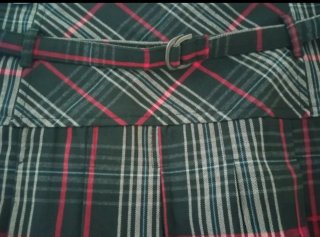 Falda Fórmula Joven cuadros escocesa talla 38