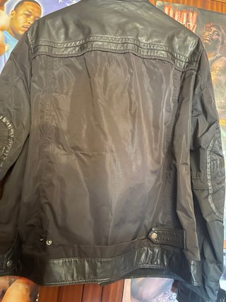 Chaqueta de Piel Negra para Chico