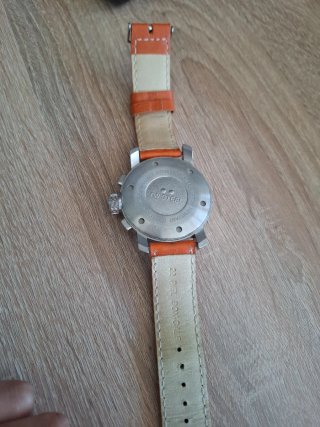 Reloj TW Steel Piel Naranja/Plata