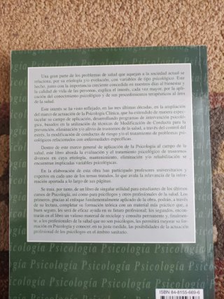 Intervención psicológica en trastornos de la salud