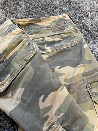 Pantalones Cargo Camuflaje Hollister