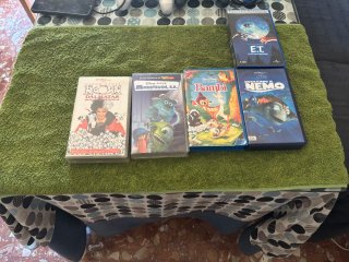 Lote 5 Películas Disney VHS/DVD