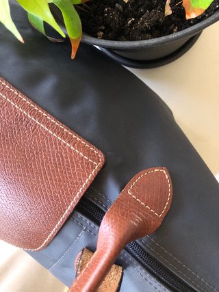 Bolso Longchamp Le Pliage L Gris