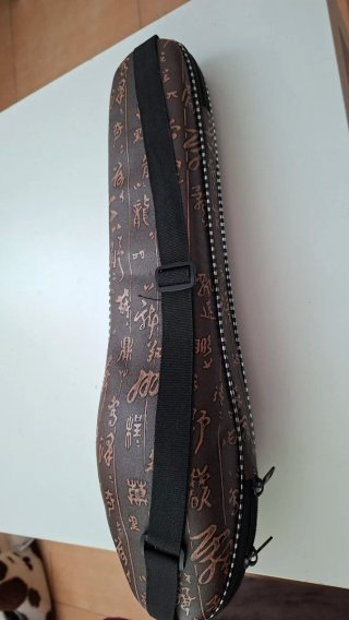 Flauta china de bambú con estuche