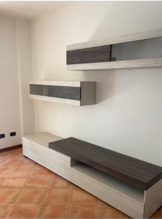Mobile soggiorno moderno beige e marrone