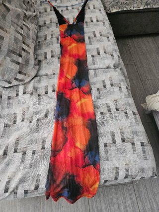 Abito Vestaglia Multicolor Arancione