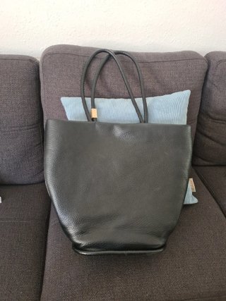 Bolso Begro Negro Piel