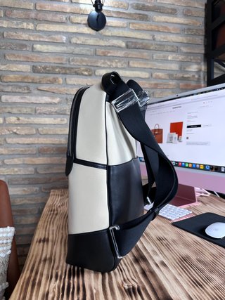 Zaino Hermes Beige e Nero