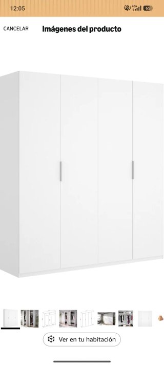 Armario 4 Puertas GRUPO RIMOBEL Blanco