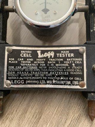 Antiguo probador baterías coche vintage (funciona)