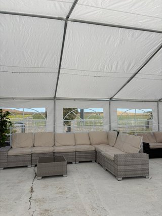 Conjunto Ratan Terraza Grande Beige