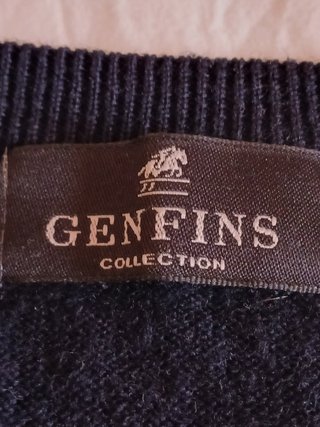 Jersey Genfins Lana Merino y Acrílico Azul marino