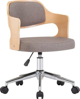 Silla escritorio giratoria regulable madera