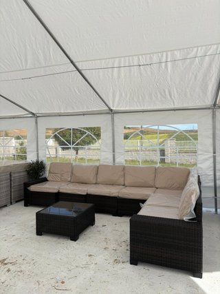 OFERTA CONJUNTO DE TERRAZA NUEVO RATAN MUY GRANDE