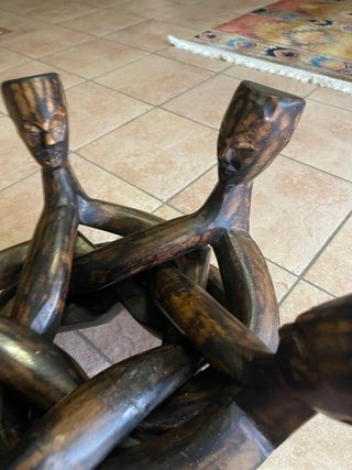 Scultura etnica africana in legno