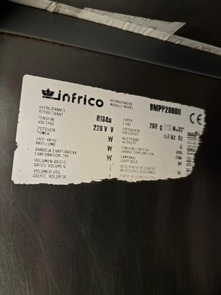 Mesa Fría INFRICO 3 Puertas 2m
