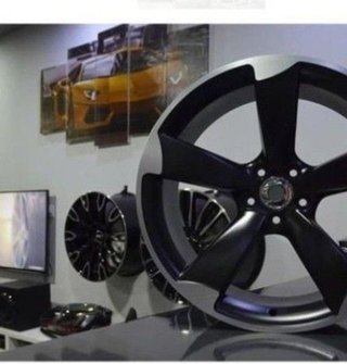 JUEGO DE 4 LLANTAS 18 ROTOR BLACK MAT... rmb789164