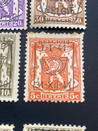 51 Sellos Bélgica 1911-1941