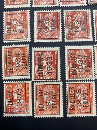 51 Sellos Bélgica 1911-1941
