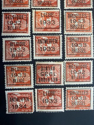 51 Sellos Bélgica 1911-1941