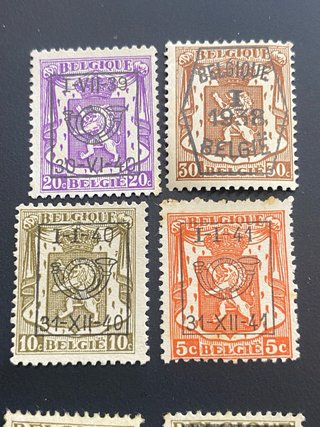 51 Sellos Bélgica 1911-1941