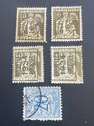 51 Sellos Bélgica 1911-1941