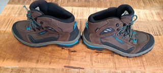 Botas de montaña Quechua mujer marrones y azules