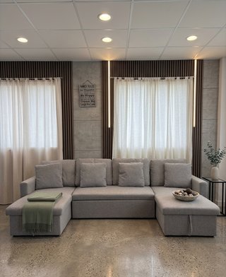 Sofá Cama Gris Tela  - Entrega Gratis