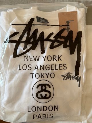 Camiseta Stussy Blanca Talla L