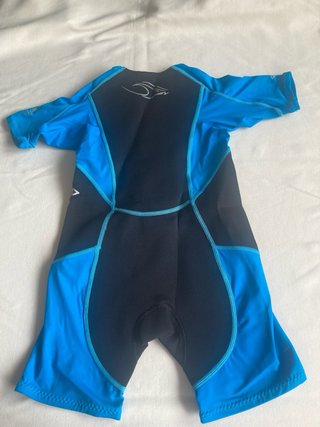 Neopreno infantil azul y negro talla 8 años