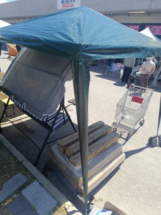 Gazebo grande 240 X 240 Bianco