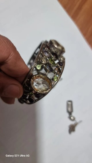 Lote de Joyería Plata: Pulsera, Anillos, Colgante