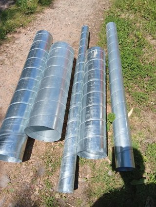 Tubos galvanizados construcción espiral