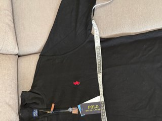 Polo Ralph Lauren Jersey Negro Media Cremallera