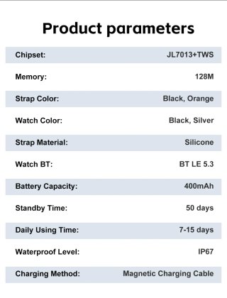 Reloj Inteligente con Auriculares TWS