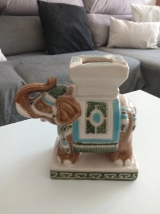 Cenicero Elefante Cerámica India