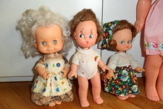 lotto set 6 bambole migliorati italy vintage buffe