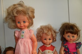 lotto set 6 bambole migliorati italy vintage buffe