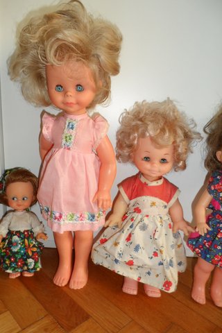 lotto set 6 bambole migliorati italy vintage buffe