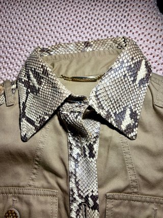 Casaco D&G Vintage Pele Cobra
