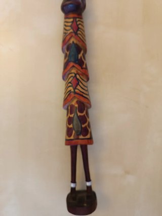 Figura madera étnica decorativa