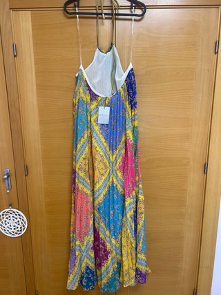 Vestido largo multicolor