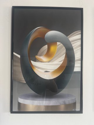 Set di 3 quadri decorativi astratti