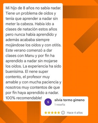 Clases de Natación a Domicilio - Licenciado CAFYD